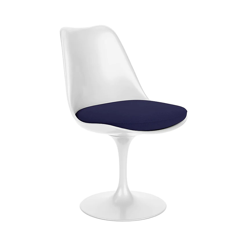 Knoll(ノル)TULIP ARMLESS CHAIR(チューリップ アームレスチェア)ホワイト トーナス ネイビーブルー