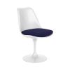 TULIP ARMLESS CHAIR WHITE TONUS_NAVY BLUE