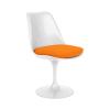 TULIP ARMLESS CHAIR WHITE TONUS_ORANGE