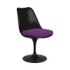 Knoll(ノル)TULIP ARMLESS CHAIR(チューリップ アームレスチェア)ブラック トーナス ダークパープル