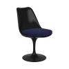 TULIP ARMLESS CHAIR BLACK TONUS_NAVY BLUE