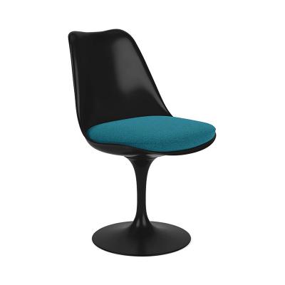 TULIP ARMLESS CHAIR BLACK TONUS_TURQUOISE