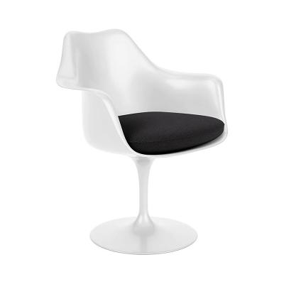 TULIP ARMCHAIR WHITE TONUS_BLACK