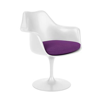 TULIP ARMCHAIR WHITE TONUS_DARK PURPLE
