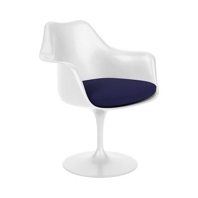 TULIP ARMCHAIR WHITE TONUS_NAVY BLUE