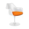 TULIP ARMCHAIR WHITE TONUS_ORANGE