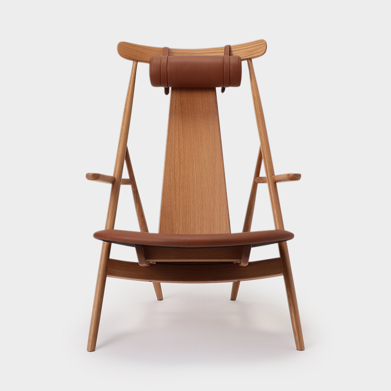 PODIUM(ポディウム)ネオリエント ラウンジ チェア01 501 オーク/レザー