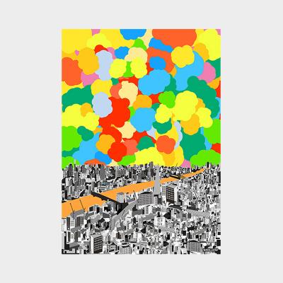 RUDE（ルード）ポスター ロンドン カラード クラウズ