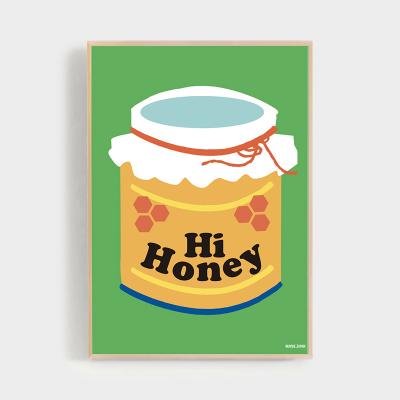 RUDE（ルード）ポスター ハイ ハニー 【フレーム付き】