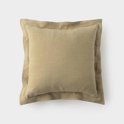 アウン オーガニック ヘンプ フレームクッションカバー 45×45 アールグレイ