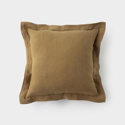 アウン オーガニック ヘンプ フレームクッションカバー 45×45 ビスケット