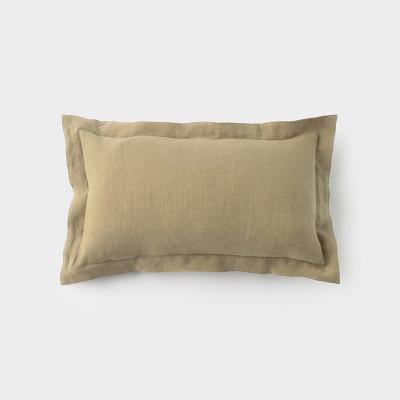 アウン オーガニック ヘンプ フレームクッションカバー 30×50 アールグレイ