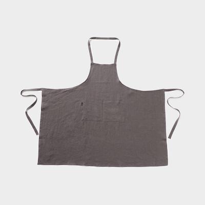 TCS ヘンプ エプロン グレー