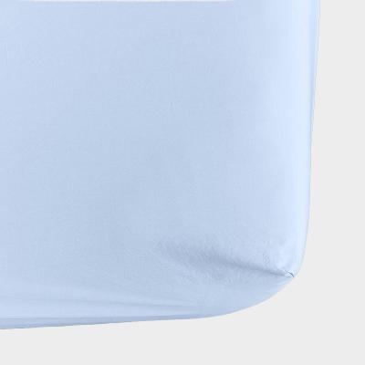 TEKLA(テクラ)パーケール シングルフィットシーツ モーニングブルー