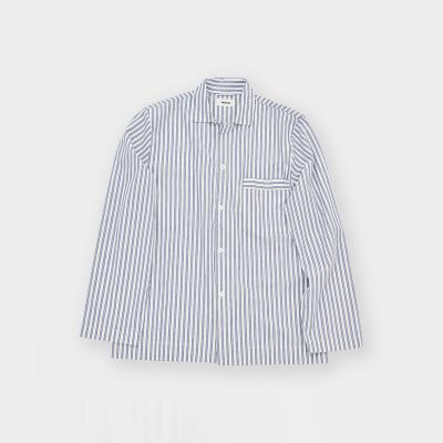 TEKLA（テクラ）ポプリン ロングスリーブシャツ スカーゲンストライプ XS