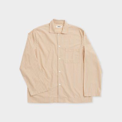 TEKLA(テクラ)ポプリン ロングスリーブシャツ コリンスストライプ XS