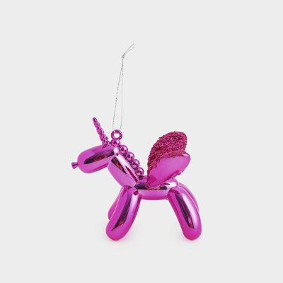 バルーン アニマル フライ ユニコーン ピンク  オーナメント