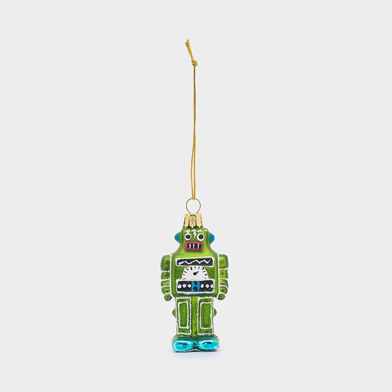 タイニー ロボット グリーン オーナメント