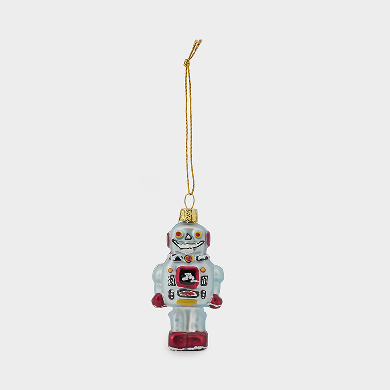 タイニー ロボット シルバー オーナメント