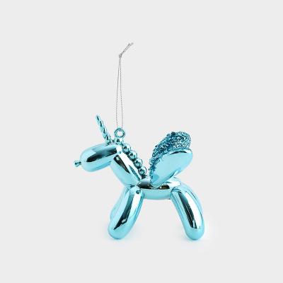 バルーン アニマル フライ ユニコーン ブルー オーナメント