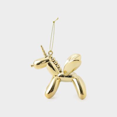 バルーン アニマル フライ ユニコーン ゴールド オーナメント