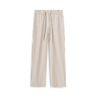 TEKLA（テクラ）ポプリン スリープウェア ホッパーストライプ パンツ XS