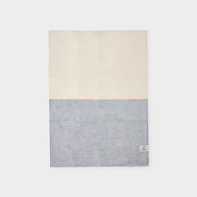 Boiida（ボイーダ）ティータオル アイボリー ディープ ブルー