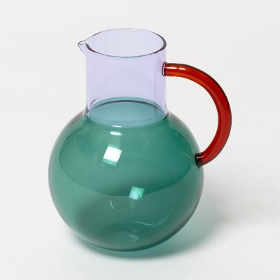 Block Design（ブロックデザイン）パグログラス ジャグ S ティール パープル アンバー