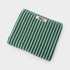 TEKLA（テクラ）【フェイスタオル・ハンドタオル】ティールグリーンストライプ 50×90㎝