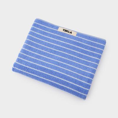 TEKLA（テクラ）【フェイスタオル・ハンドタオル】クリアブルーストライプ 50×90㎝