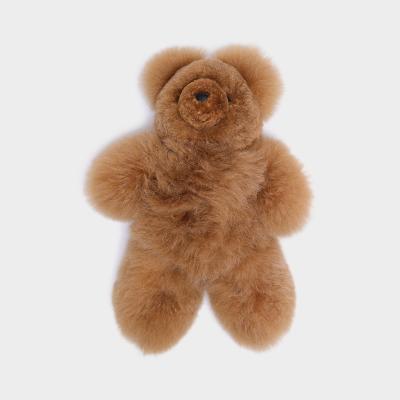 MUNAYQ（ムナイク）ベイビーアルパカ 100% テディベア 45CM キャメル